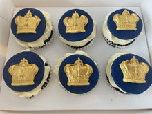 Load image into Gallery viewer, Kings Gold Crown Cupcakes
