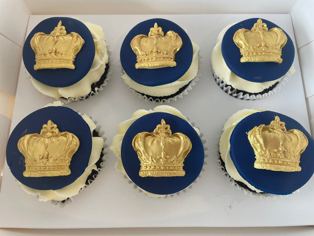 Kings Gold Crown Cupcakes