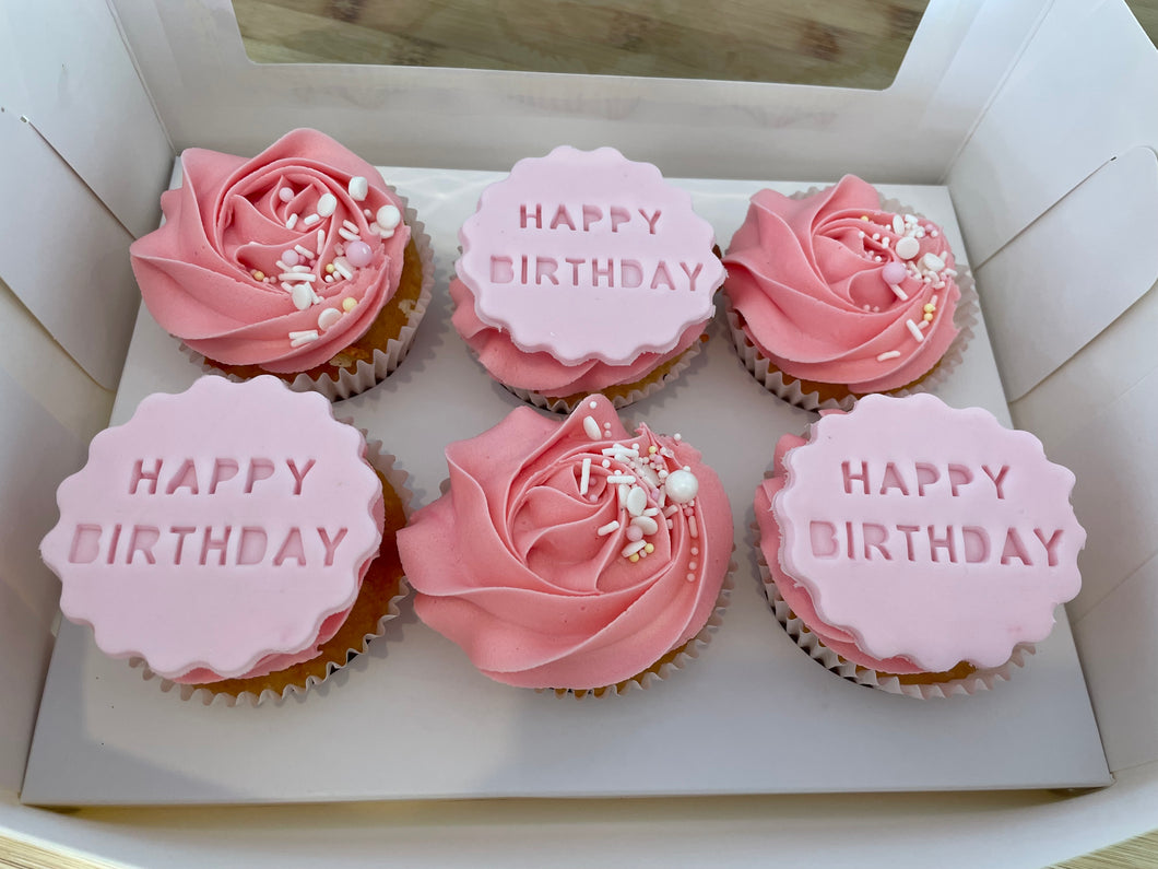 Happy birthday cupcakes