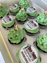 Load image into Gallery viewer, Corporate Logo Christmas Cupcakes
