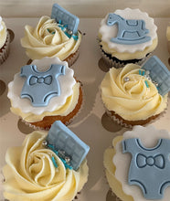 Load image into Gallery viewer, Baby themed cupcakes
