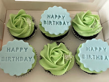Load image into Gallery viewer, Happy birthday cupcakes
