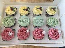 Load image into Gallery viewer, Traditional Ombre Christmas Cupcakes
