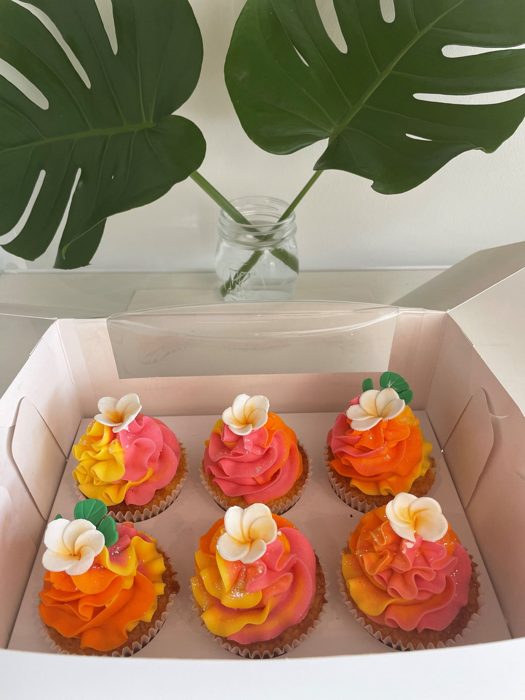 Frangipani Cupcakes